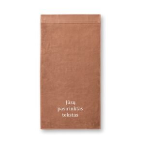 Bambuko rankšluostis 50x100 cm su siuvinėtu užrašu